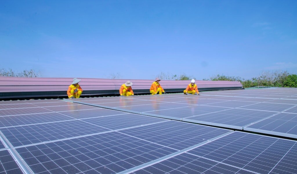 solar panel installation