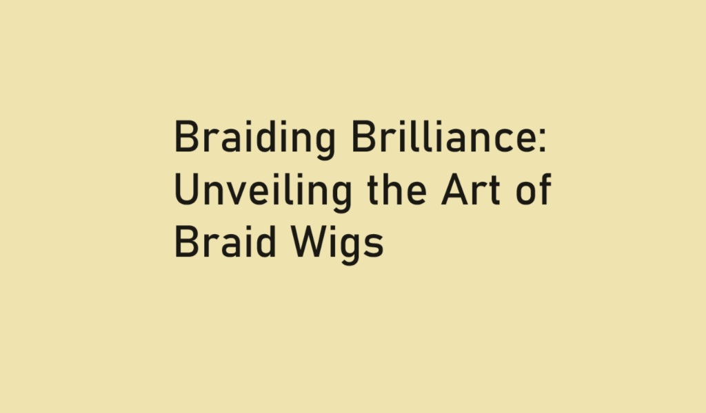 the art of braid wigs